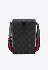 Gucci Mini GG Supreme Phone Holder Black 816954FAD8C/Q_GUC-1049
