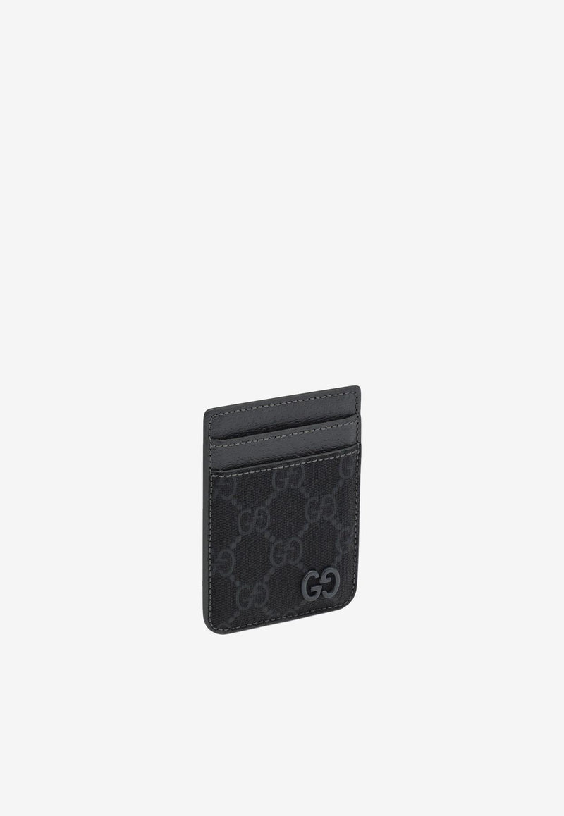 Gucci GG Supreme Magnetic Cardholder Gray 817197FACQC/Q_GUC-1048