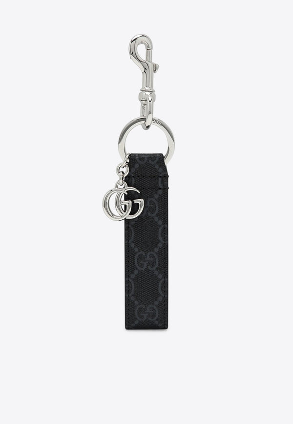 Key-rings and Chains GG Supreme keychain with Double G Black 817305JAAH3/Q_GUC-8146