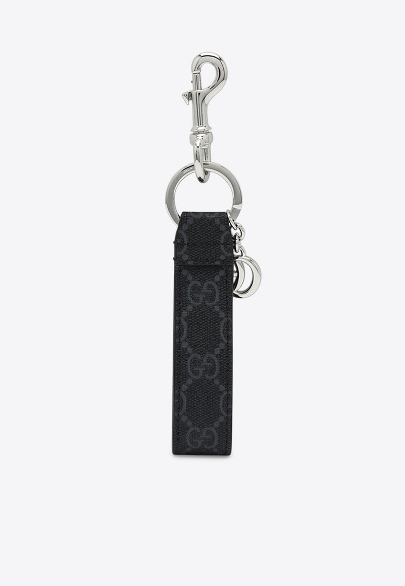 Key-rings and Chains GG Supreme keychain with Double G Black 817305JAAH3/Q_GUC-8146