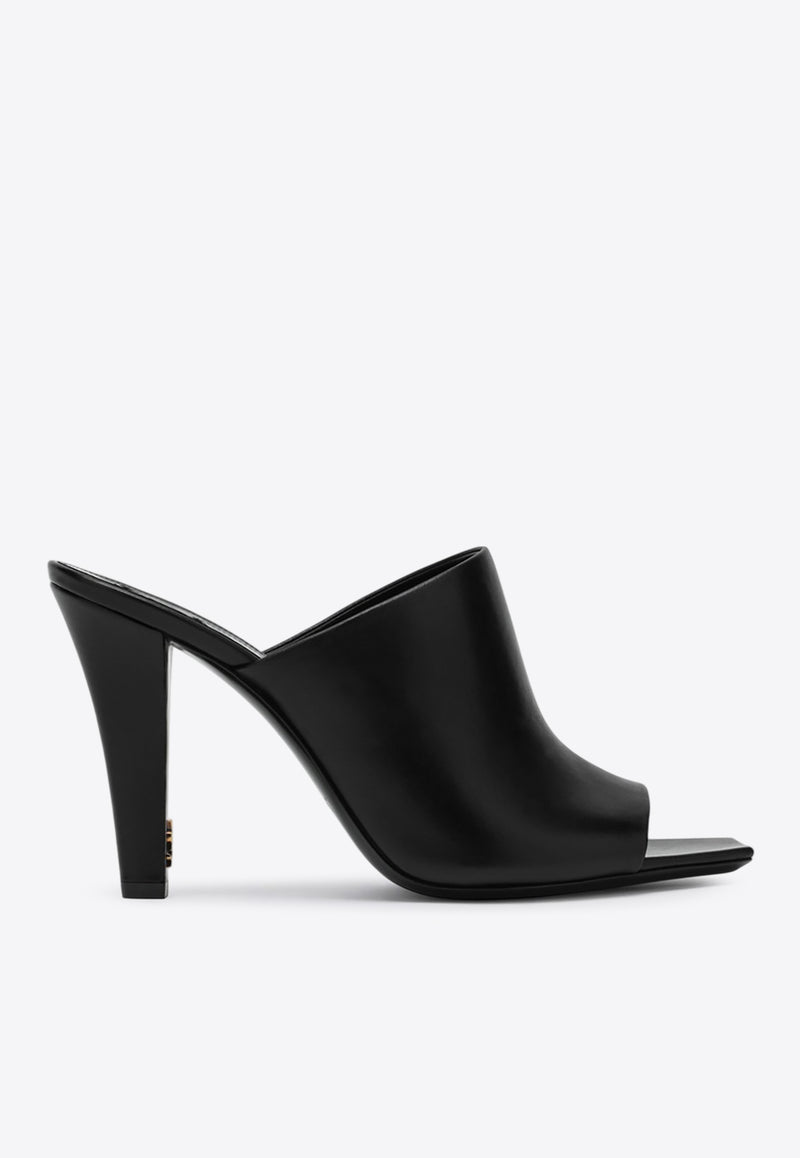 Saint Laurent Jill 85 Nappa Leather Mules Black 818037AADGZ/Q_YSL-1000