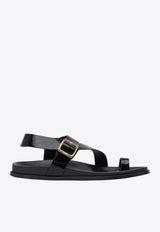ALOHAS Siren Toe-Ring Leather Sandals Black S10074001_79203