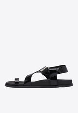 ALOHAS Siren Toe-Ring Leather Sandals Black S10074001_79203