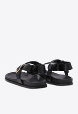 ALOHAS Siren Toe-Ring Leather Sandals Black S10074001_79203