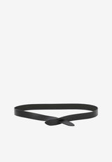 Isabel Marant Lecce Leather Knotted Belt Black 23ACE011CFAA3B65A01BK_74897