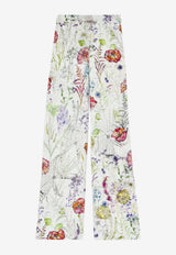 Alexander McQueen Meadow Floral Print Pants Multicolor 819000QZAQV 9015