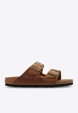 Arizona Two-Strap Leather Slides