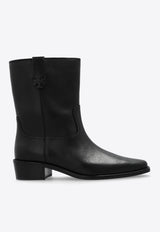 Tory Burch Leather Ankle Boots Black 155810 0-006