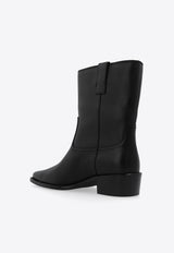 Tory Burch Leather Ankle Boots Black 155810 0-006