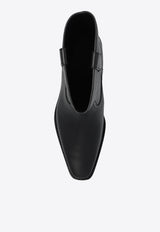 Tory Burch Leather Ankle Boots Black 155810 0-006