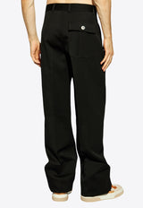 Ferragamo Creased trousers Black 143970 P 776087-NERO