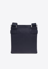 Ferragamo Twins Gancini Buckle Messenger Bag Midnight Blue 241624 TWINS 775174-MIDNIGHT