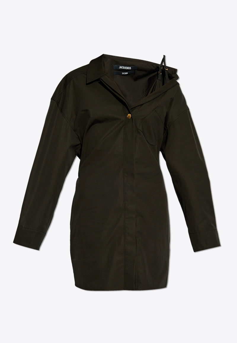 Jacquemus Asymmetric Mini Shirt Dress 243DR094 1519-990