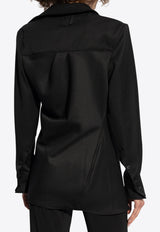 قميص بابو غير متماثل بأزرار