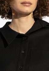 قميص بابو غير متماثل بأزرار