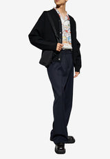 Jacquemus Ribbed Buttoned Wool Cardigan Black 246KN292 2359-990