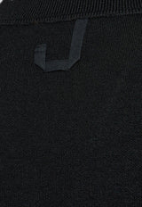Jacquemus Ribbed Buttoned Wool Cardigan Black 246KN292 2359-990