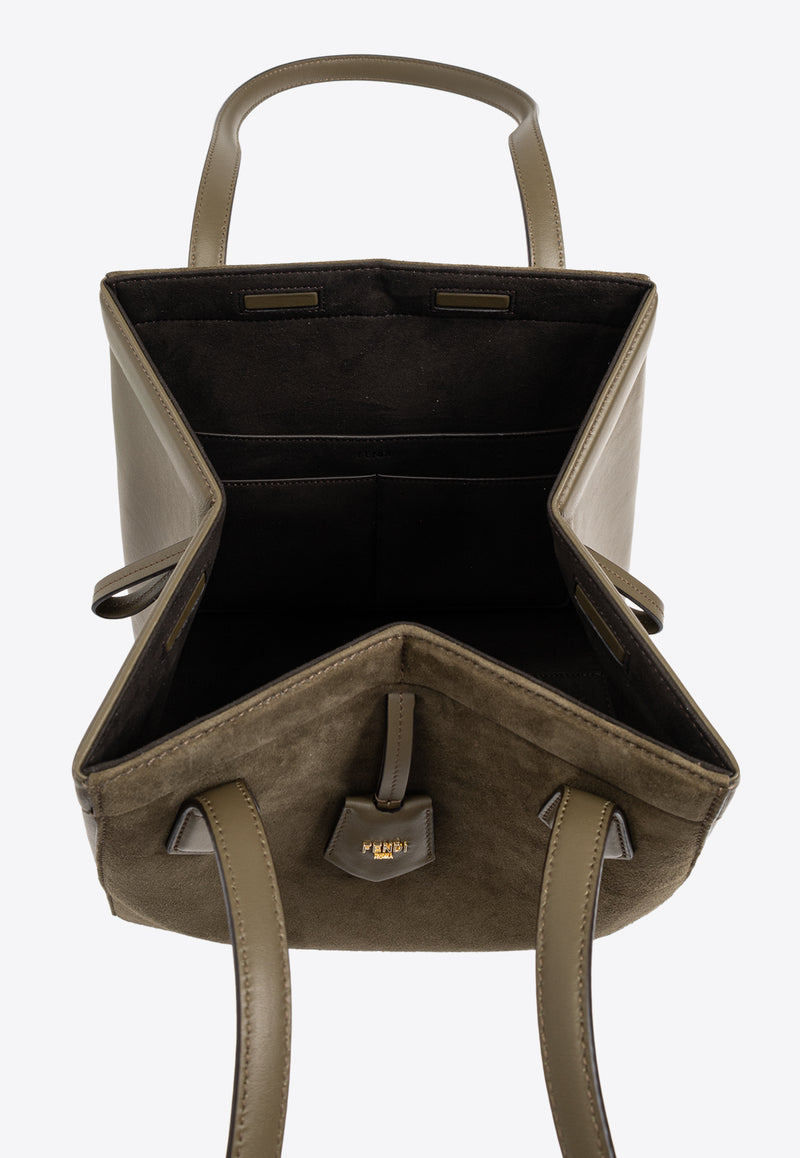 Fendi Medium Origami Suede Shoulder Bag 8BH414 AS79-F1PPT