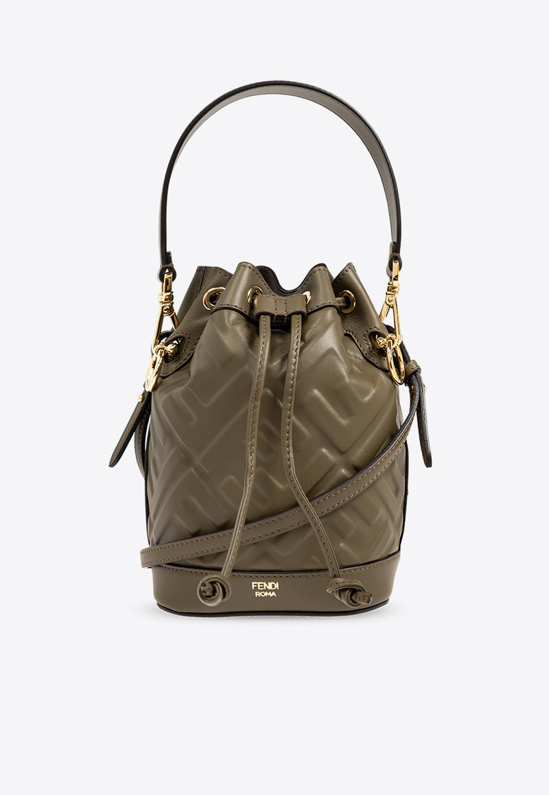 Fendi Mini Mon Tresor Leather Bucket Bag 8BS093 ANWT-F1D3Q
