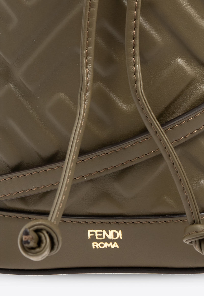 Fendi Mini Mon Tresor Leather Bucket Bag 8BS093 ANWT-F1D3Q