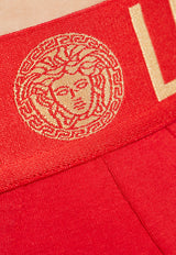 Versace Greca Border Thong with Medusa Motif Red AU100022 1A10011-A9X2