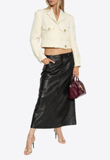 بليزر قصير بصف أزرار واحد