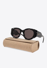 Chloé Square-Framed Sunglasses with Logo-Lettering Gray CH0251S 0-006