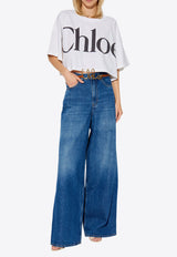 Chloé High-Waisted Wide-Leg Jeans CHC24ADP02 150-402