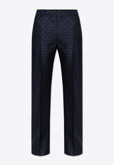 Monogram Wool Tailored Pants