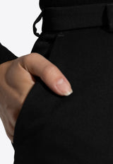 Dolce & Gabbana High-Rise Wool Skirt with Slit F4CXHT FU28J-N0000