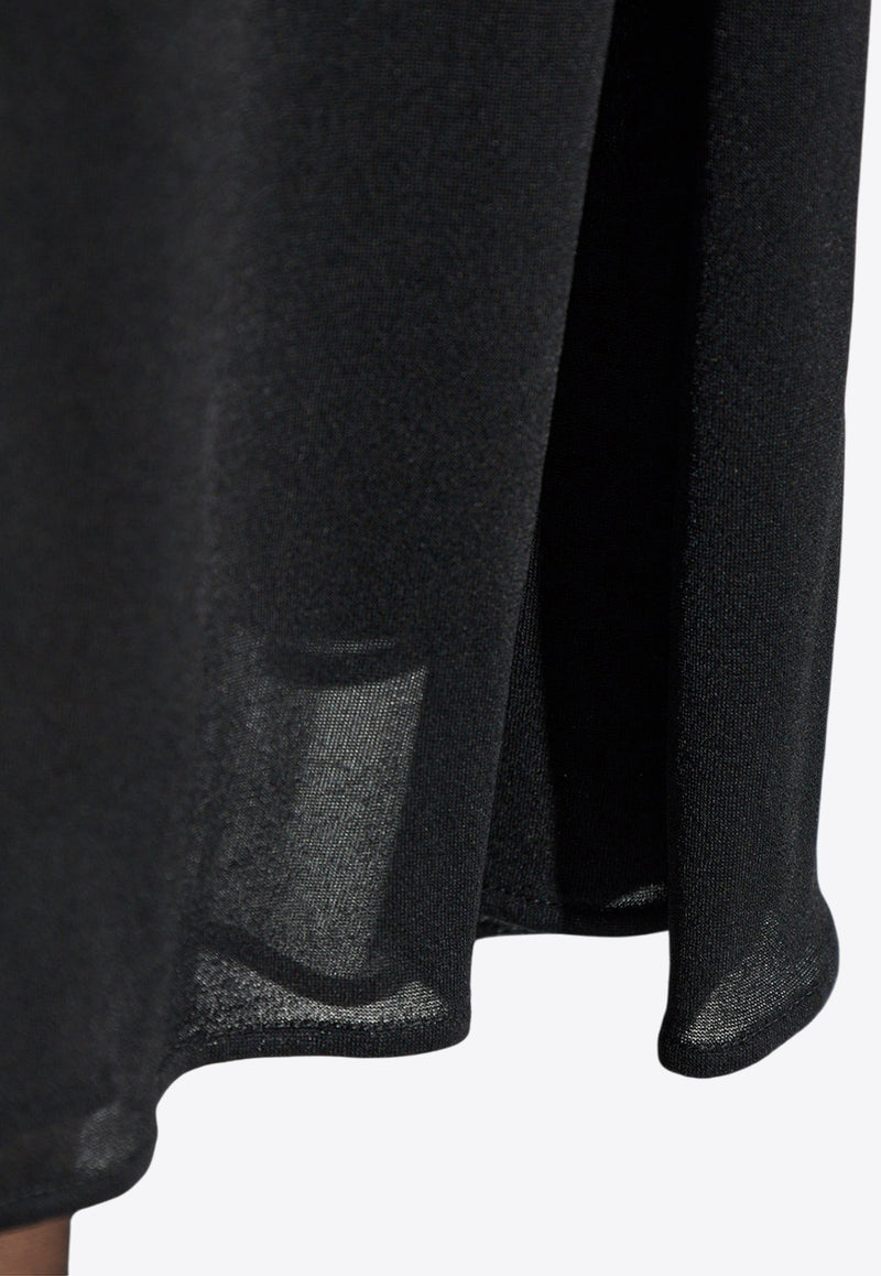 Dolce & Gabbana Semi-Sheer Sleeveless Midi Dress F6DCFT HU7JI-N0000