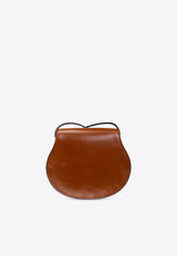Chloé Small Marcie Leather Saddle Shoulder Bag Brown CHC24AS680 N57-26M