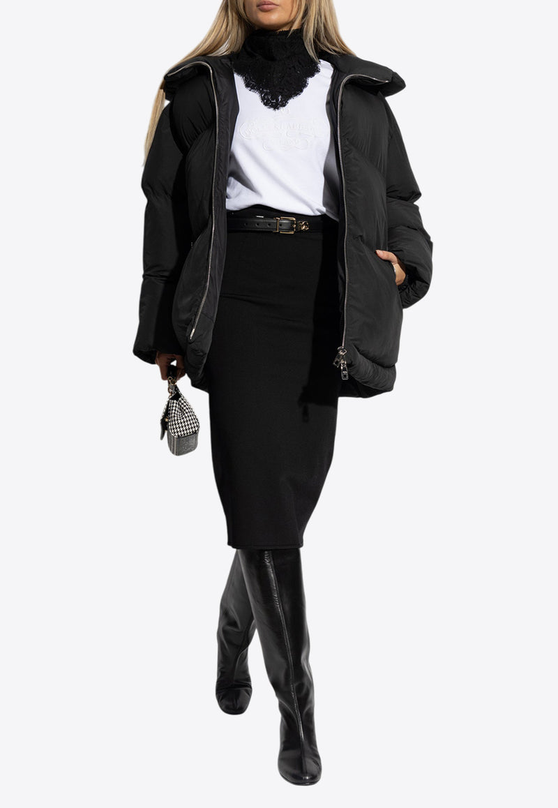 Dolce & Gabbana DG Logo Midi Pencil Skirt FXO10T JFMEX-N0000