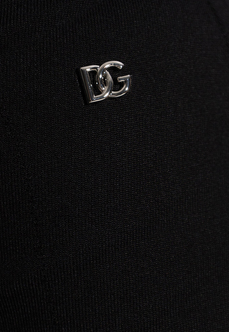 Dolce & Gabbana DG Logo Midi Pencil Skirt FXO10T JFMEX-N0000