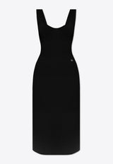 DG Logo Sleeveless Midi Dress