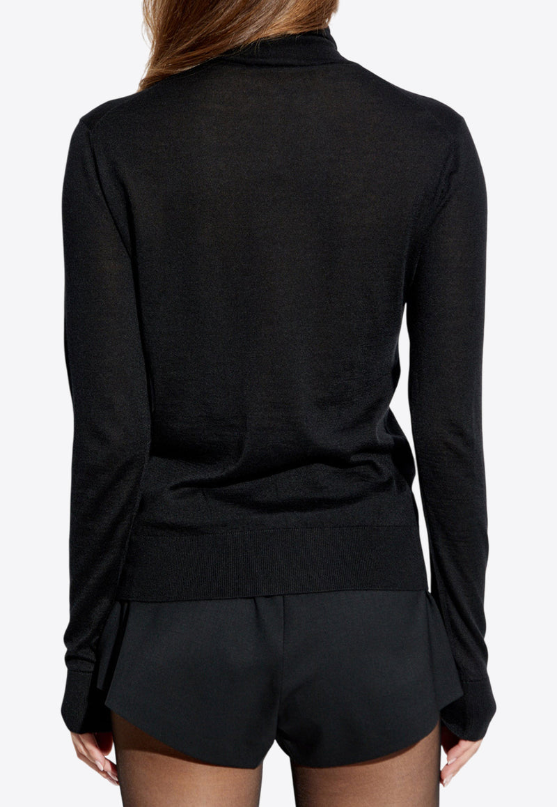 Dolce & Gabbana Turtleneck Cashmere Blend Sweater FXW13T JFMEW-N0000