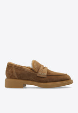 Harris Suede Loafers with Engraved-Logo
