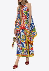 توب بنقشة كاريتو بلا أكمام وبياقة