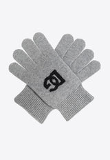 Dolce & Gabbana DG Logo Inlay Cashmere Gloves GXS97T JAWXX-N0701