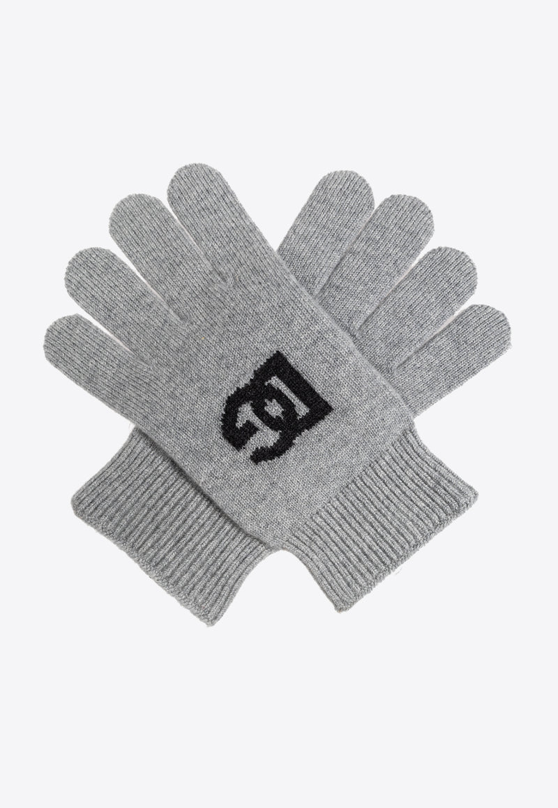 Dolce & Gabbana DG Logo Inlay Cashmere Gloves GXS97T JAWXX-N0701