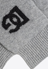 Dolce & Gabbana DG Logo Inlay Cashmere Gloves GXS97T JAWXX-N0701
