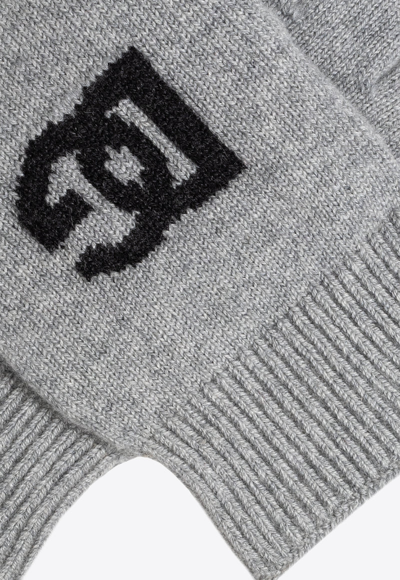 Dolce & Gabbana DG Logo Inlay Cashmere Gloves GXS97T JAWXX-N0701