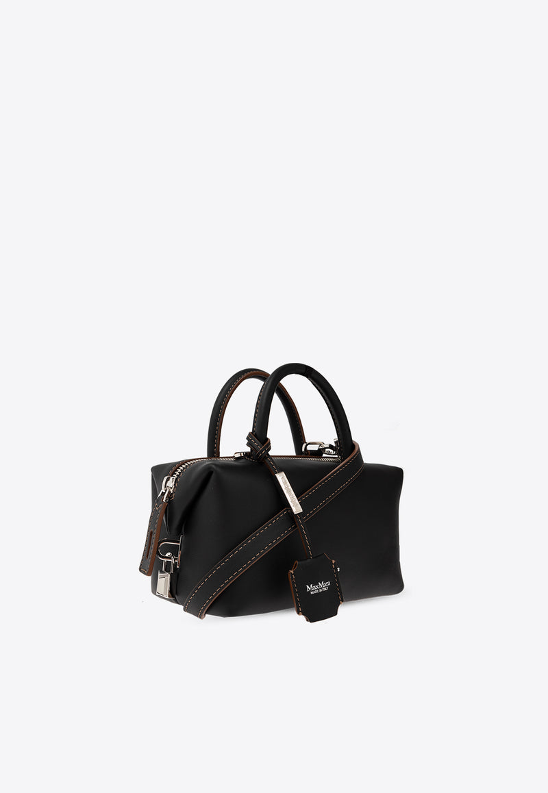 Max Mara Small Holdalls Calf Leather Top Handle Bag HOLDALLS 2424516081-005