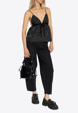 GANNI Jeans with logo Black J1642 6432-006