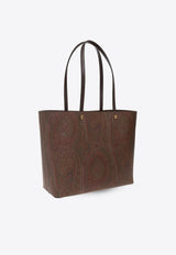 حقيبة من القماش بنقشة بيزلي