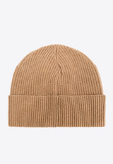 Dolce & Gabbana Logo Patch Wool-Blend Beanie Brown GXA17T JCVZH-M0172