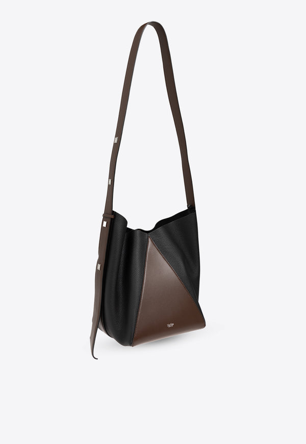 Max Mara MM Logo Leather Bucket Bag MMBUCKETM 2424516051-007