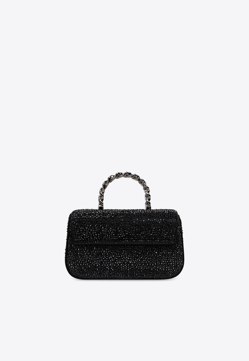 Versace Mini Crystal La Medusa Top Handle Bag 1013439 1A06487-1B00E