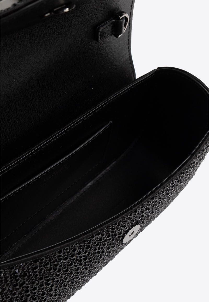 Versace Mini Crystal La Medusa Top Handle Bag 1013439 1A06487-1B00E