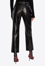 بنطال بلونجيه قصير من الجلد